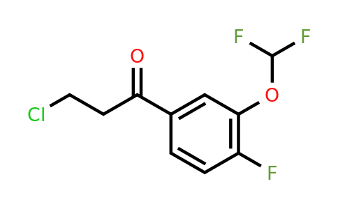 1261734-06-8 | 3-Chloro-3'-(difluoromethoxy)-4'-fluoropropiophenone