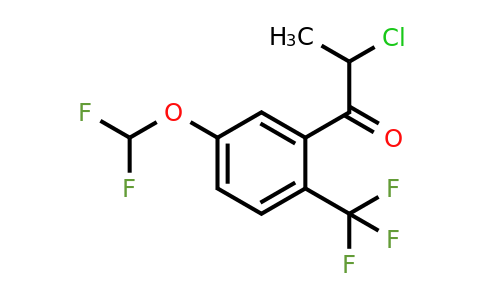1261737-03-4 | 2-Chloro-5'-(difluoromethoxy)-2'-(trifluoromethyl)propiophenone
