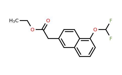 1261738-16-2 | Ethyl 1-(difluoromethoxy)naphthalene-6-acetate