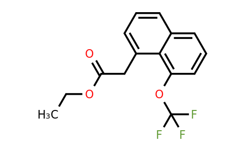 1261738-83-3 | Ethyl 1-(trifluoromethoxy)naphthalene-8-acetate
