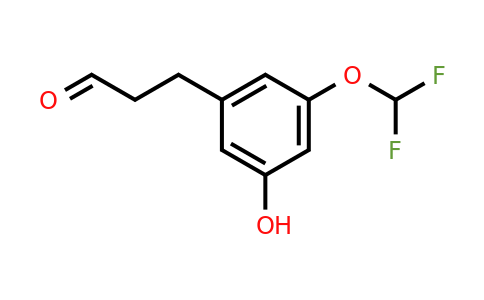 1261738-98-0 | 3-(3'-(Difluoromethoxy)-5'-hydroxyphenyl)propionaldehyde