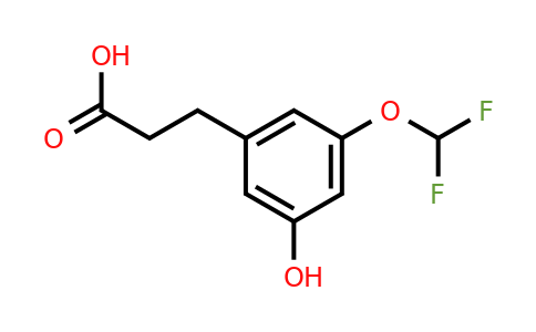 1261739-02-9 | 3-(3'-(Difluoromethoxy)-5'-hydroxyphenyl)propionic acid