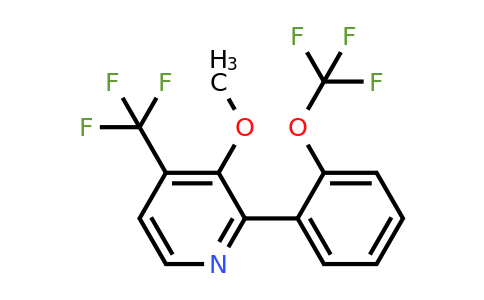 1261741-84-7 | 3-Methoxy-2-(2-(trifluoromethoxy)phenyl)-4-(trifluoromethyl)pyridine