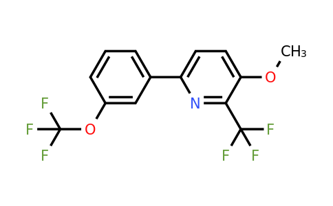 1261741-92-7 | 3-Methoxy-6-(3-(trifluoromethoxy)phenyl)-2-(trifluoromethyl)pyridine