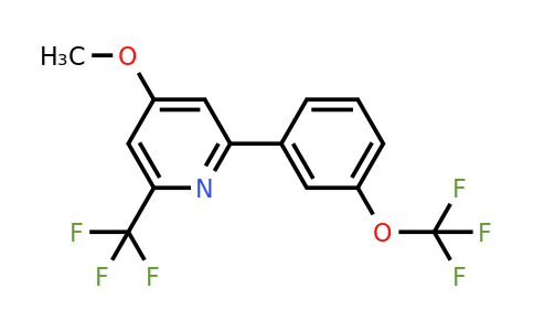 1261742-00-0 | 4-Methoxy-2-(3-(trifluoromethoxy)phenyl)-6-(trifluoromethyl)pyridine