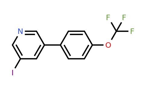 1261742-65-7 | 3-Iodo-5-(4-(trifluoromethoxy)phenyl)pyridine