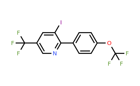 1261742-95-3 | 3-Iodo-2-(4-(trifluoromethoxy)phenyl)-5-(trifluoromethyl)pyridine