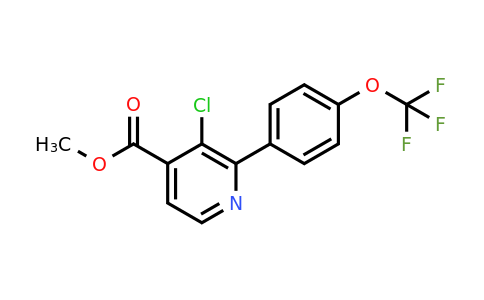 1261743-00-3 | Methyl 3-chloro-2-(4-(trifluoromethoxy)phenyl)isonicotinate