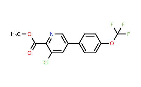 1261743-08-1 | Methyl 3-chloro-5-(4-(trifluoromethoxy)phenyl)picolinate