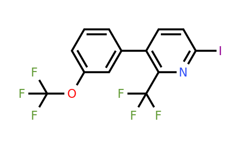 1261743-10-5 | 6-Iodo-3-(3-(trifluoromethoxy)phenyl)-2-(trifluoromethyl)pyridine