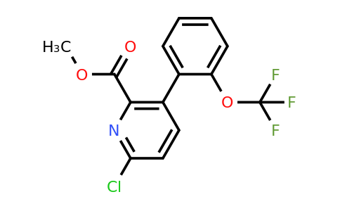 1261743-18-3 | Methyl 6-chloro-3-(2-(trifluoromethoxy)phenyl)picolinate
