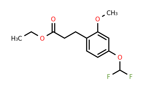 1261743-71-8 | Ethyl 3-(4'-(difluoromethoxy)-2'-methoxyphenyl)propionate