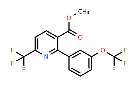 1261744-28-8 | Methyl 2-(3-(trifluoromethoxy)phenyl)-6-(trifluoromethyl)nicotinate