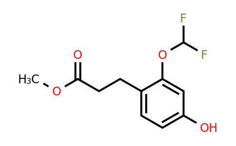 1261746-07-9 | Methyl 3-(2'-(difluoromethoxy)-4'-hydroxyphenyl)propionate