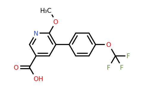 1261746-71-7 | 6-Methoxy-5-(4-(trifluoromethoxy)phenyl)nicotinic acid
