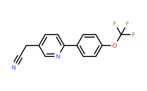 1261746-81-9 | 2-(4-(Trifluoromethoxy)phenyl)pyridine-5-acetonitrile