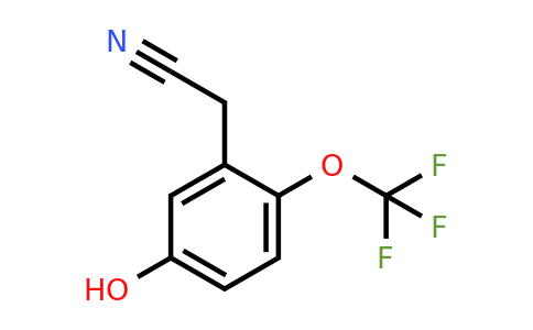 1261747-19-6 | 5-Hydroxy-2-(trifluoromethoxy)phenylacetonitrile