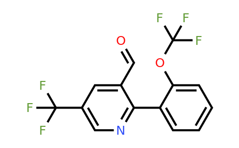 1261747-79-8 | 2-(2-(Trifluoromethoxy)phenyl)-5-(trifluoromethyl)nicotinaldehyde
