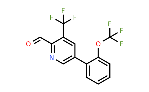 1261747-97-0 | 5-(2-(Trifluoromethoxy)phenyl)-3-(trifluoromethyl)picolinaldehyde