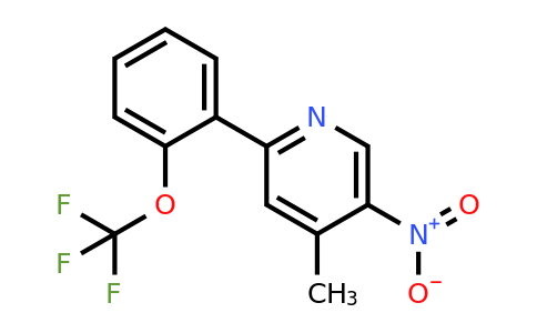 4-Methyl-5-nitro-2-(2-(trifluoromethoxy)phenyl)pyridine
