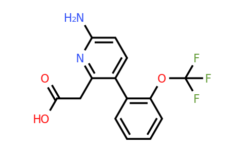 6-Amino-3-(2-(trifluoromethoxy)phenyl)pyridine-2-acetic acid