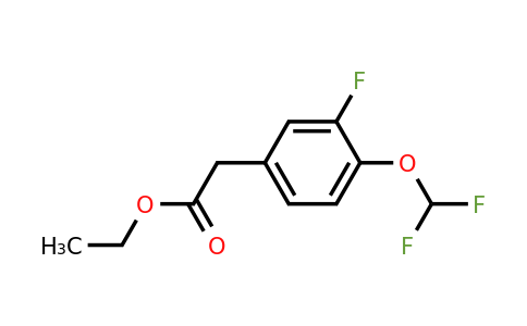1261751-37-4 | Ethyl 2-(4-(difluoromethoxy)-3-fluorophenyl)acetate