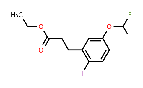 1261751-40-9 | Ethyl 3-(5'-(difluoromethoxy)-2'-iodophenyl)propionate