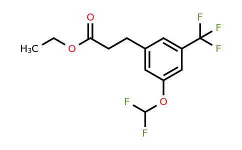 1261751-42-1 | Ethyl 3-(3'-(difluoromethoxy)-5'-(trifluoromethyl)phenyl)propionate