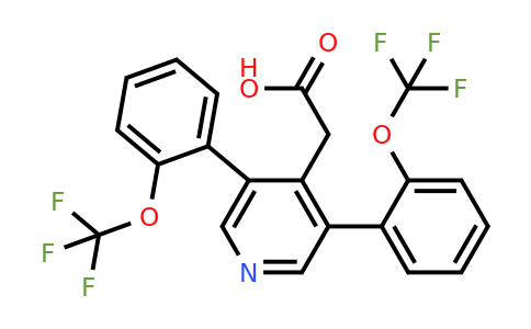 1261751-43-2 | 3,5-Bis(2-(trifluoromethoxy)phenyl)pyridine-4-acetic acid