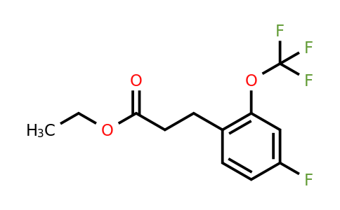 1261751-51-2 | Ethyl 3-(4'-fluoro-2'-(trifluoromethoxy)phenyl)propionate