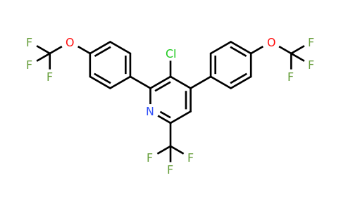 1261751-83-0 | 2,4-Bis(4-(trifluoromethoxy)phenyl)-3-chloro-6-(trifluoromethyl)pyridine