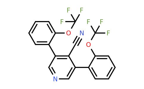 1261752-03-7 | 3,5-Bis(2-(trifluoromethoxy)phenyl)isonicotinonitrile