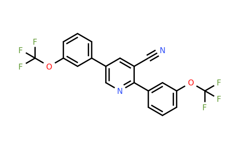 1261752-44-6 | 2,5-Bis(3-(trifluoromethoxy)phenyl)nicotinonitrile