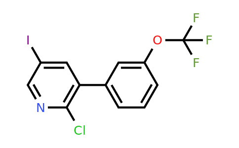 1261752-64-0 | 2-Chloro-5-iodo-3-(3-(trifluoromethoxy)phenyl)pyridine