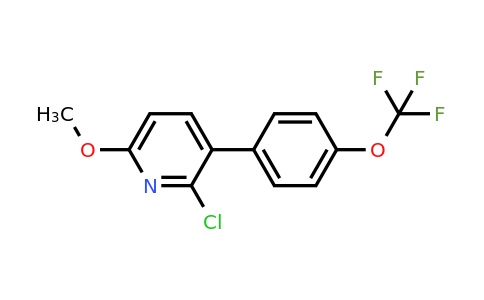 1261752-82-2 | 2-Chloro-6-methoxy-3-(4-(trifluoromethoxy)phenyl)pyridine