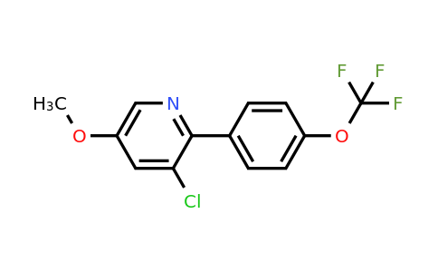 1261752-86-6 | 3-Chloro-5-methoxy-2-(4-(trifluoromethoxy)phenyl)pyridine
