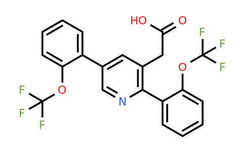 1261752-87-7 | 2,5-Bis(2-(trifluoromethoxy)phenyl)pyridine-3-acetic acid