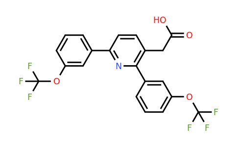 1261752-90-2 | 2,6-Bis(3-(trifluoromethoxy)phenyl)pyridine-3-acetic acid