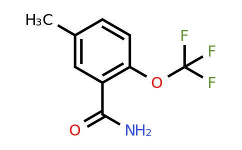 1261753-53-0 | 5-Methyl-2-(trifluoromethoxy)benzamide