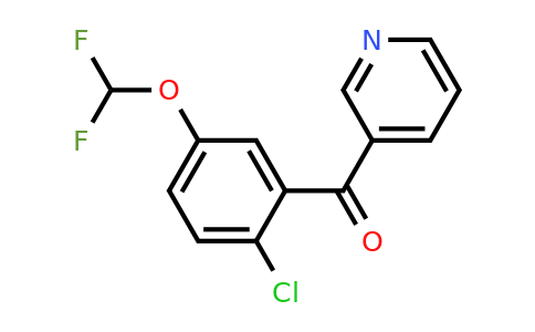 1261754-06-6 | 3-(2-Chloro-5-(difluoromethoxy)benzoyl)pyridine