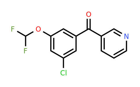 1261754-08-8 | 3-(3-Chloro-5-(difluoromethoxy)benzoyl)pyridine