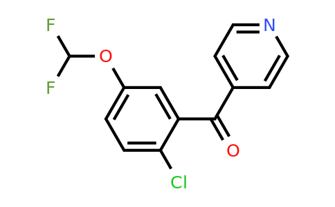 1261754-10-2 | 4-(2-Chloro-5-(difluoromethoxy)benzoyl)pyridine