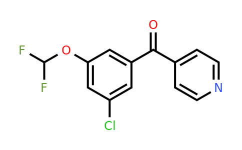 1261754-13-5 | 4-(3-Chloro-5-(difluoromethoxy)benzoyl)pyridine