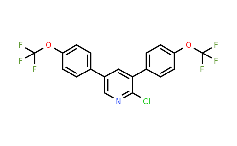 1261754-43-1 | 3,5-Bis(4-(trifluoromethoxy)phenyl)-2-chloropyridine