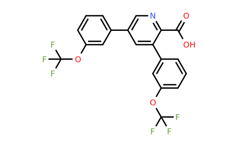 1261755-35-4 | 3,5-Bis(3-(trifluoromethoxy)phenyl)picolinic acid