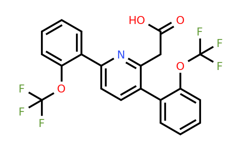 1261755-58-1 | 3,6-Bis(2-(trifluoromethoxy)phenyl)pyridine-2-acetic acid