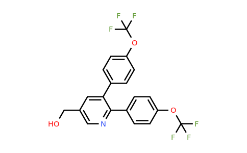 1261755-76-3 | 3,2-Bis(4-(trifluoromethoxy)phenyl)pyridine-5-methanol