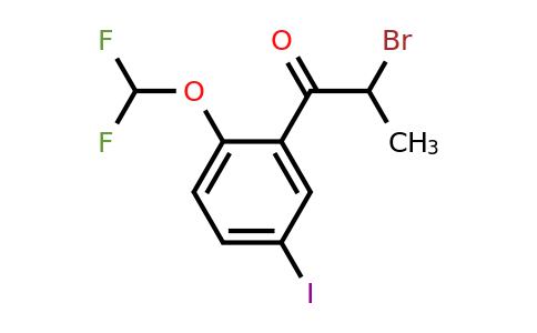 1261757-63-4 | 2-Bromo-5'-iodo-2'-(difluoromethoxy)propiophenone