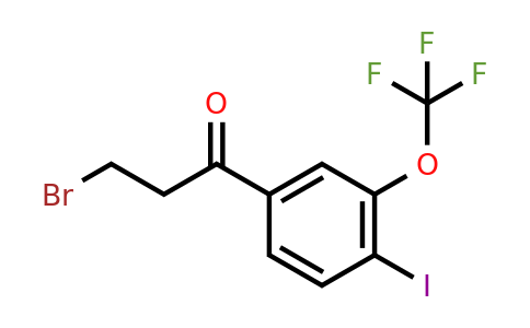 1261758-01-3 | 3-Bromo-4'-iodo-3'-(trifluoromethoxy)propiophenone