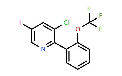 1261758-62-6 | 3-Chloro-5-iodo-2-(2-(trifluoromethoxy)phenyl)pyridine